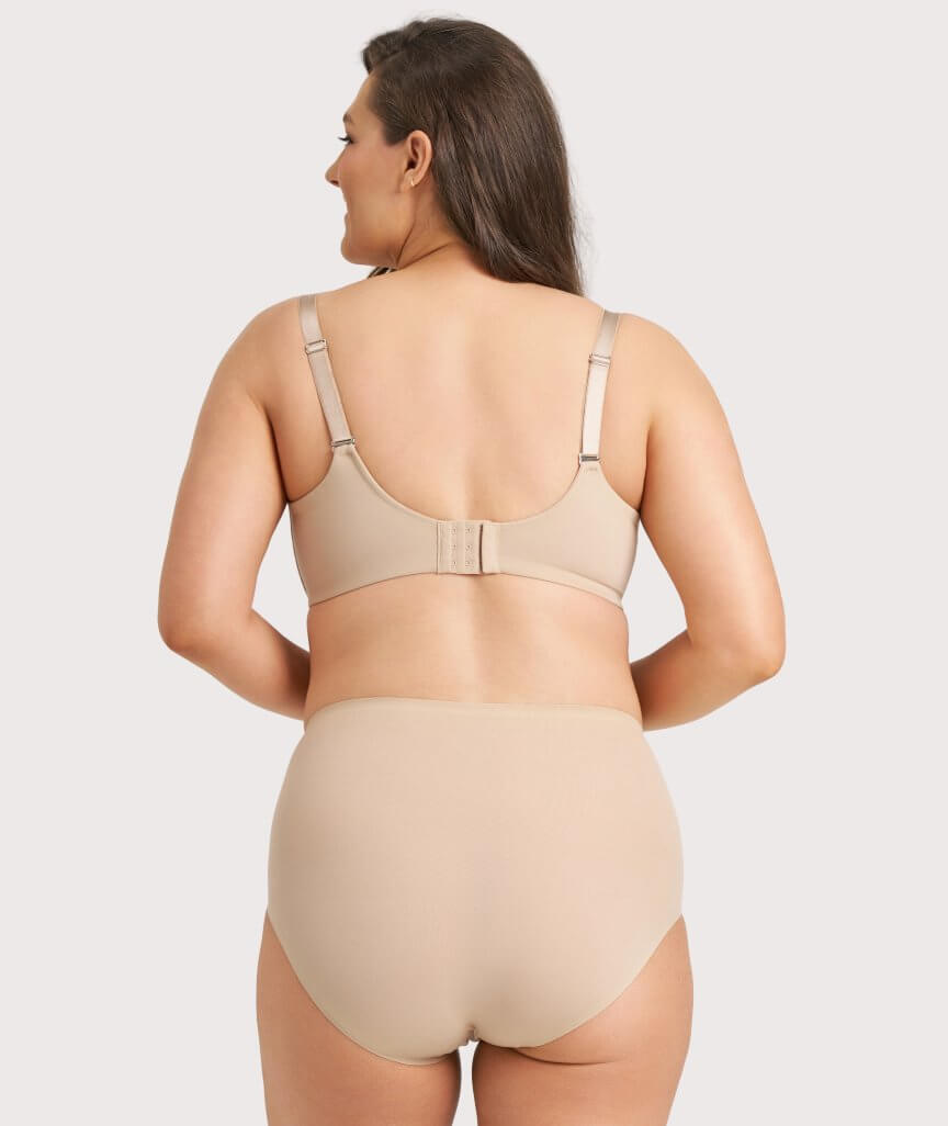 Ava & Audrey Bardot Front-Closing Underwire Bra - Nude