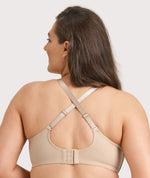 Ava & Audrey Bardot Front-Closing Underwire Bra - Nude