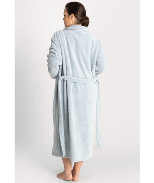 Ava & Audrey Betty Jacquard Fleece Robe - Denim Sleep / Lounge 
