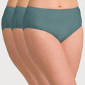 Ava & Audrey Clementine Cotton Full Brief 3 Pack - Sea Green