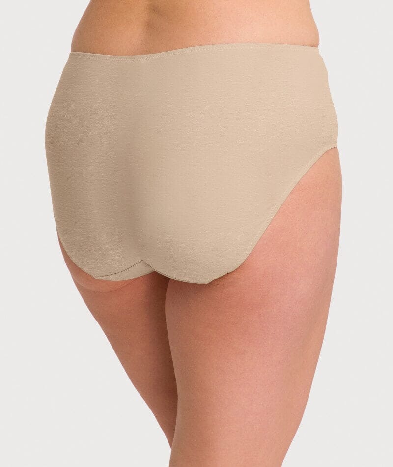 Ava & Audrey Clementine Cotton Full Brief 2 Pack - Nude/Sea Green Knickers 