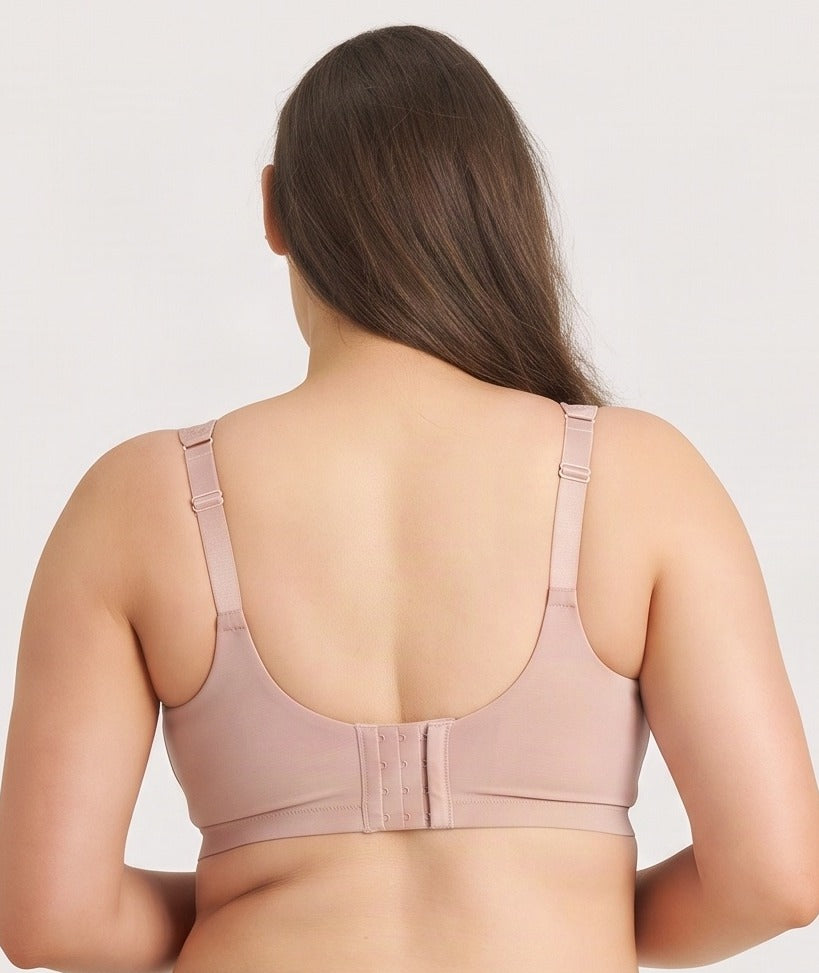 Ava & Audrey Faye Splice Wire-free Support Bra - Blush