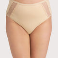 Ava & Audrey Hannah Cotton & Lace Full Brief - Frappe