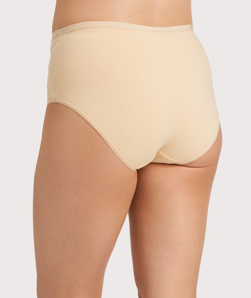 Ava & Audrey Hannah Cotton & Lace Full Brief - Frappe
