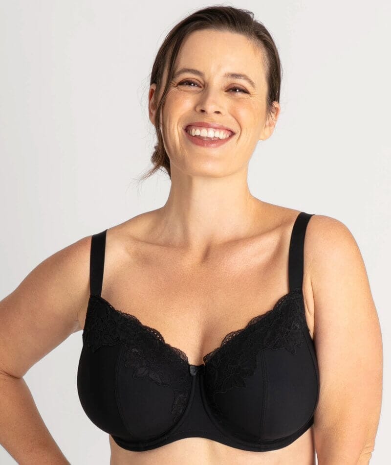 Ava & Audrey Jacqueline Full Cup Underwired Bra 2 Pack - Black/Blush Bras 