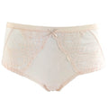 Ava & Audrey Lillian Embroidered Mesh Full Brief - Champagne