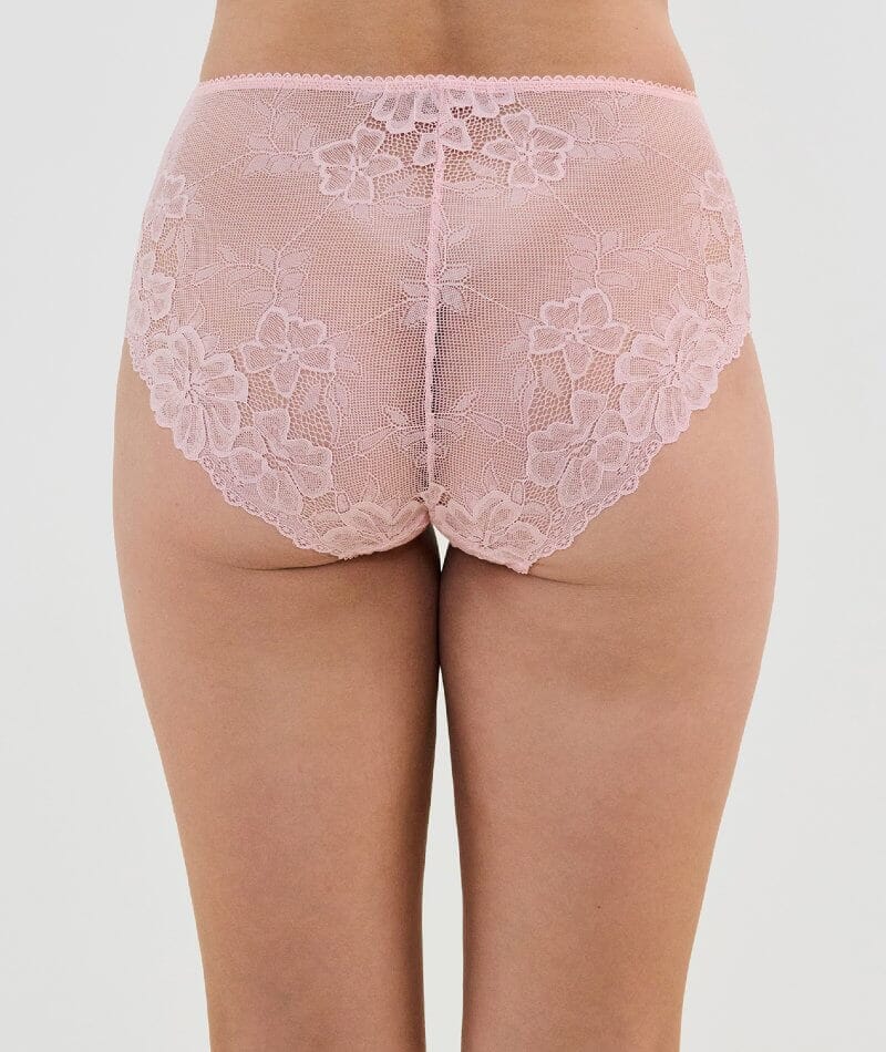 Bendon All Lacey Full Brief - Silver Pink Knickers 