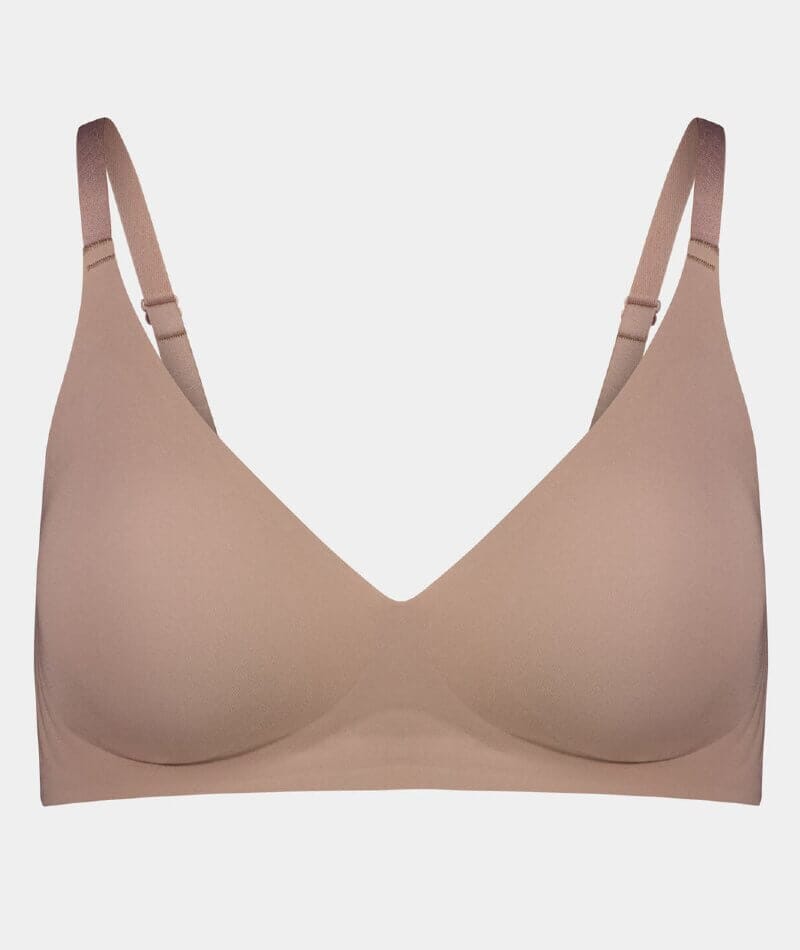 Bendon Comfit Collection Soft Cup Wire-free Plunge Bra - Mocha Bras 