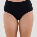 Bendon Cotton and Lace Full Brief - Black