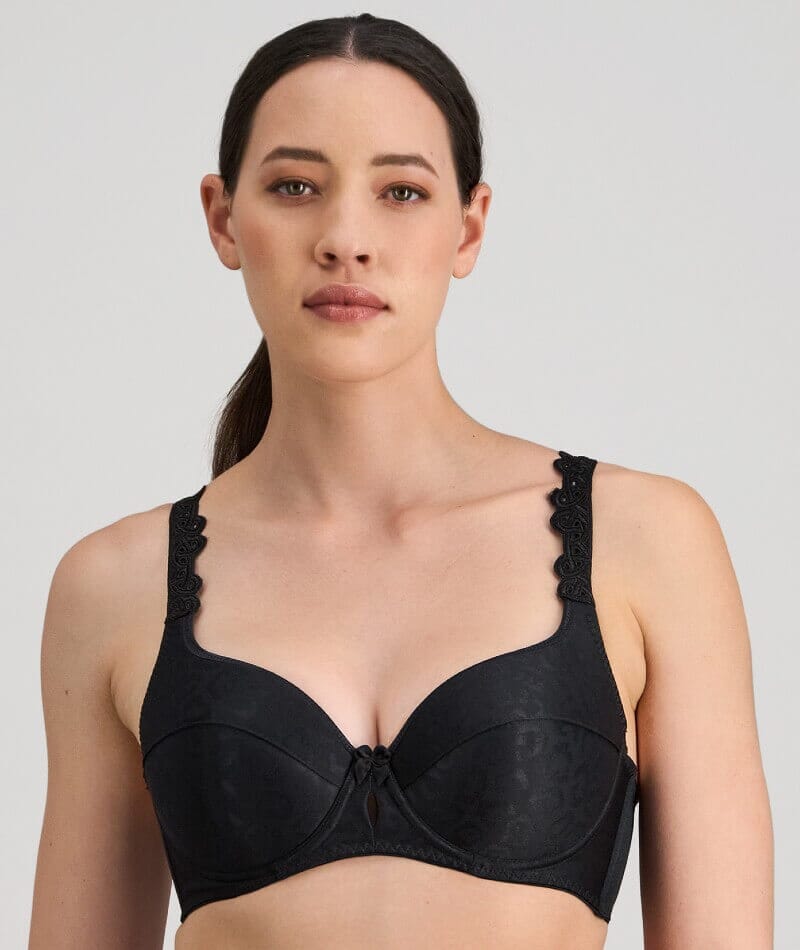 Bendon Damask Contour Underwire Bra - Black Bras 
