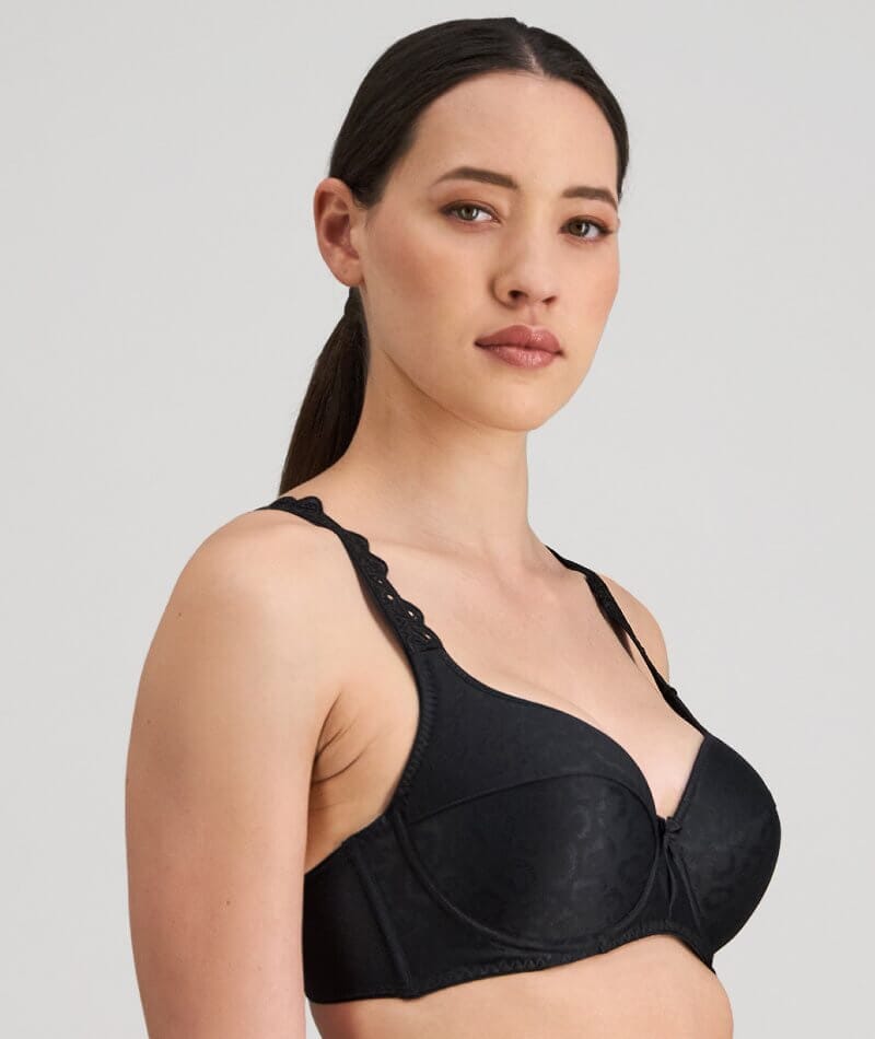 Bendon Damask Contour Underwire Bra - Black Bras 