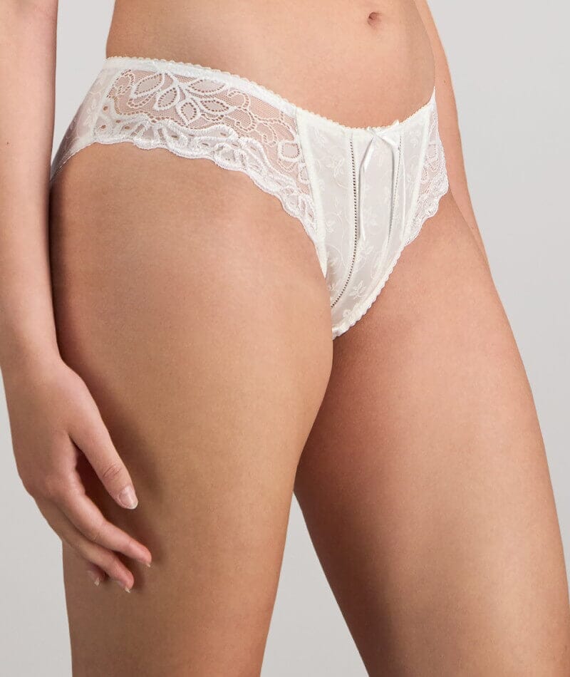 Bendon Yvette Bikini Brief - White Knickers 