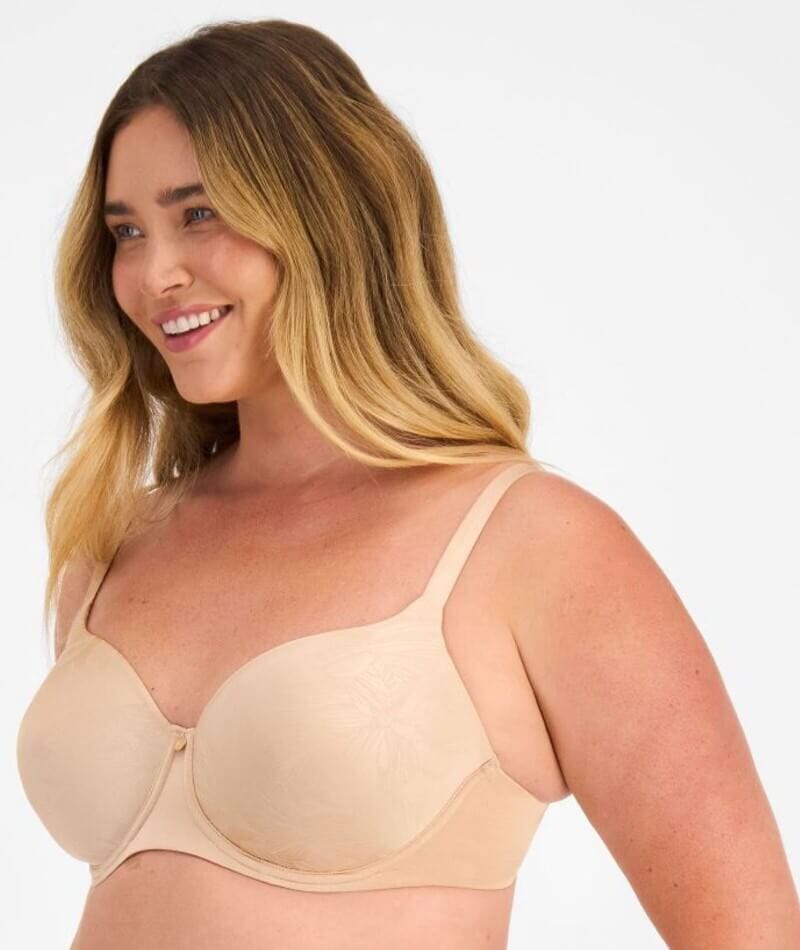 Berlei Lift and Shape T-Shirt Underwire Bra - Contemporary Floral Nude Bras 