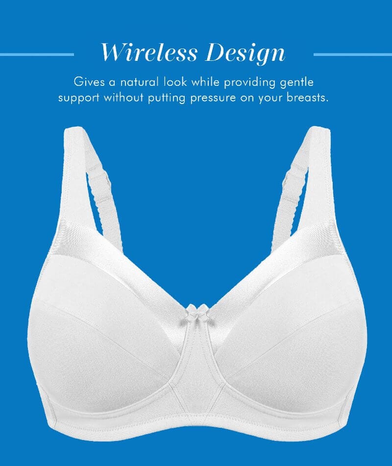 Buy She wears Wirefree Cotton Rich 2 Type Bra Panty Set (May be