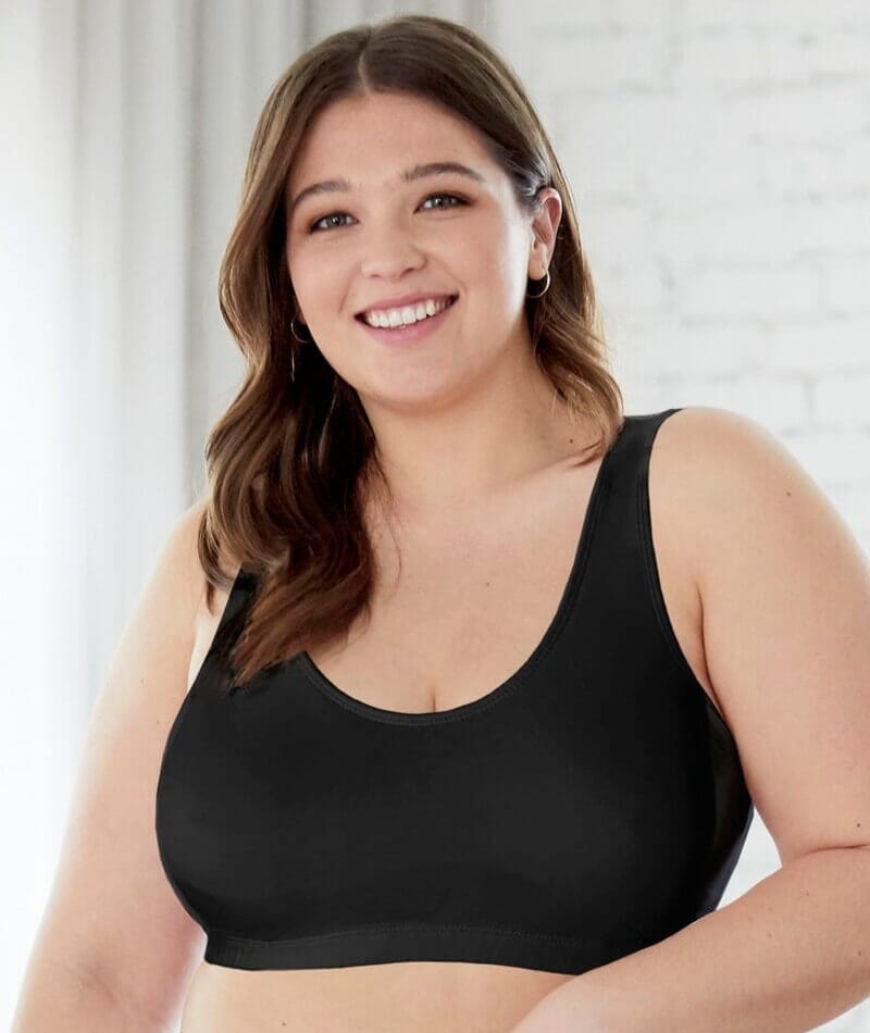 Bestform Tank Style Sports Bra 3 Pack - White/Heather Grey/Black Bras 