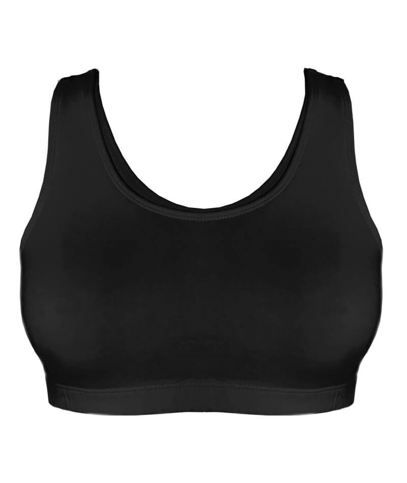 Bestform Tank Style Sports Bra 3 Pack - White/Heather Grey/Black Bras 