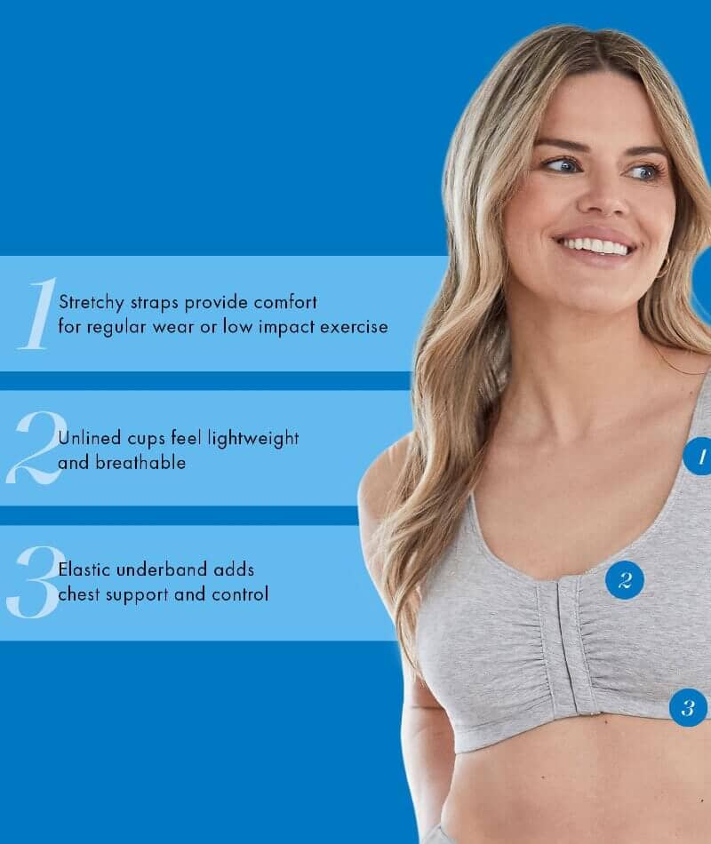Buy online Grey Lycra Sports Bra from lingerie for Women by Madam