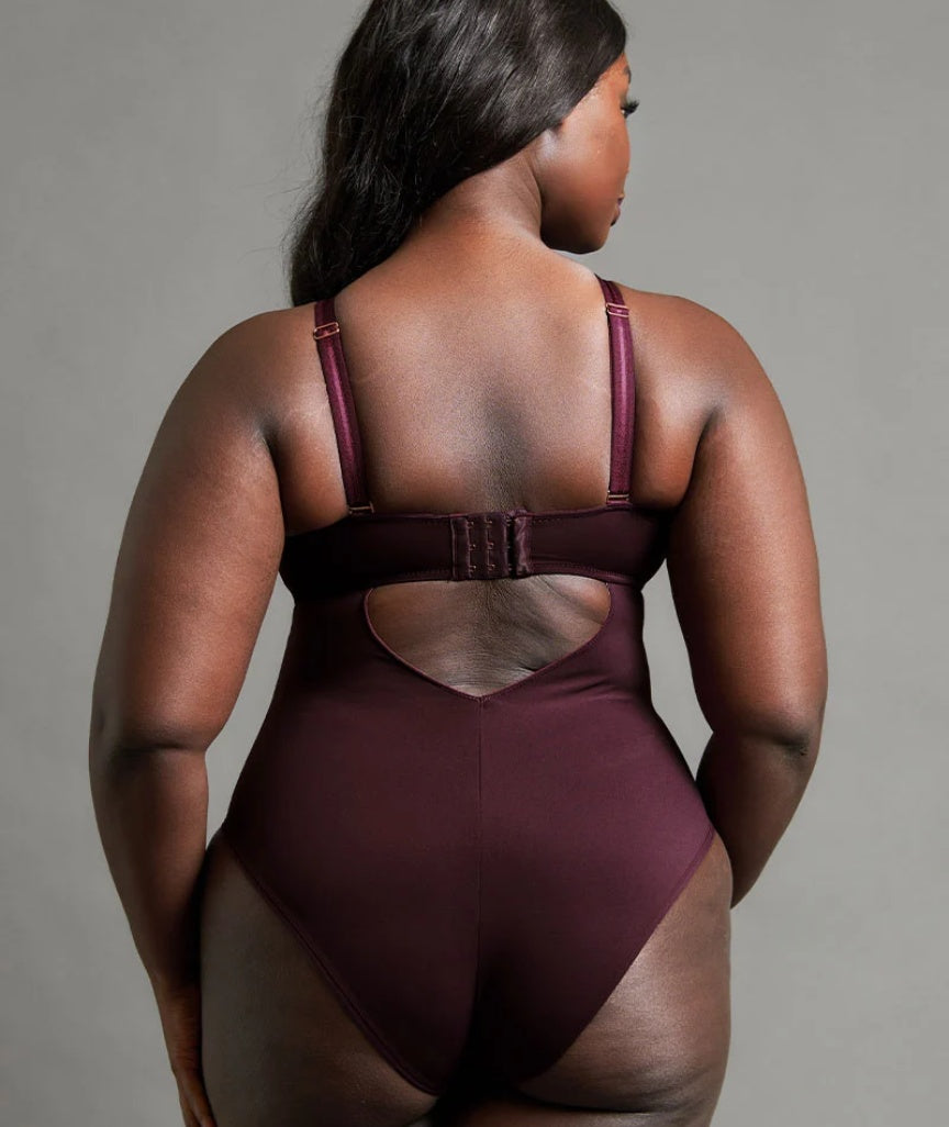 Scantilly Swerve Wire-free Bodysuit - Mulberry Purple