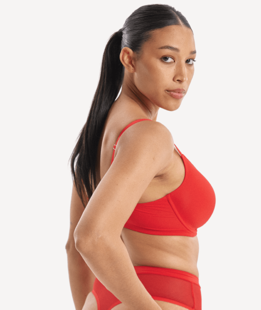 Nala Padded Flexiwire Bra - Cherry Jam