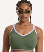 Nala High Impact Wirefree Sports Bra - Pickle/Lavender Fizz