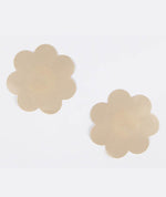 Curvy Flower Nipple Covers - Nude
