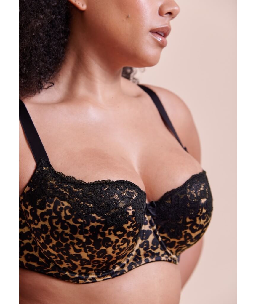 Curvy Kate Boost Lace Balcony Bra - Leopard Print