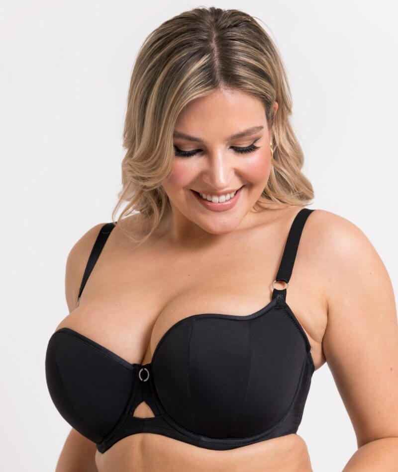 Curvy Kate Boost Me Up Padded Balcony Bra - Black Bras 