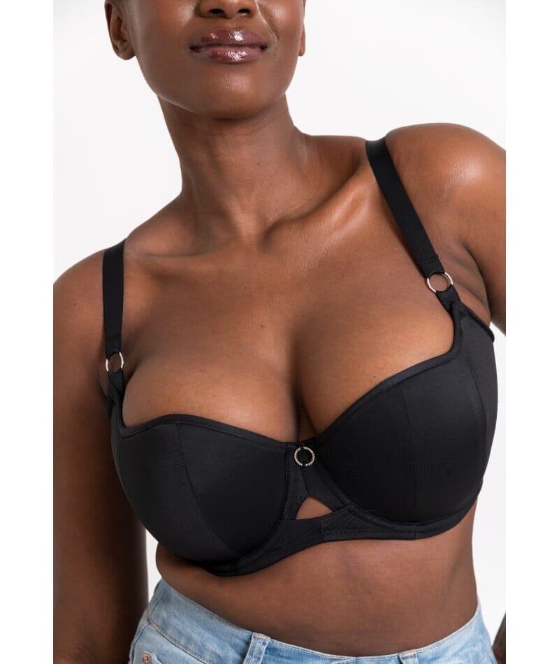 Curvy Kate Boost Me Up Padded Balcony Bra - Black Bras 