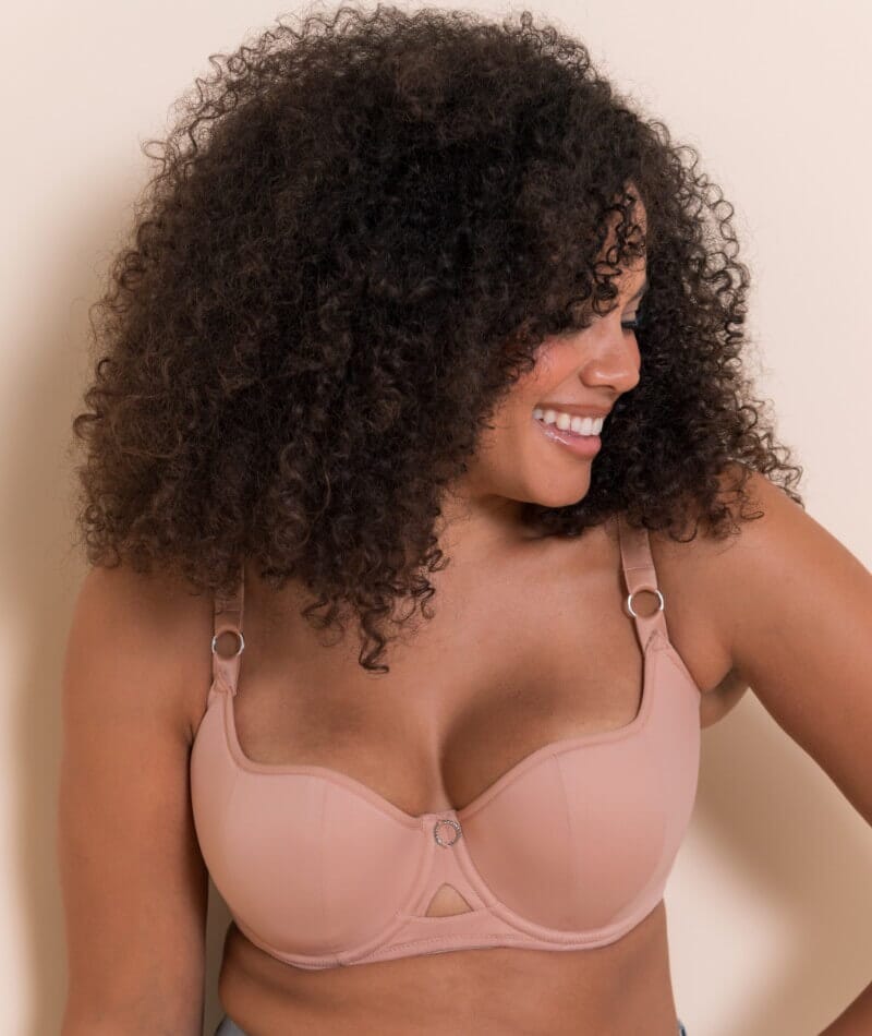 Curvy Kate Boost Me Up Padded Balcony Bra - Latte Bras 