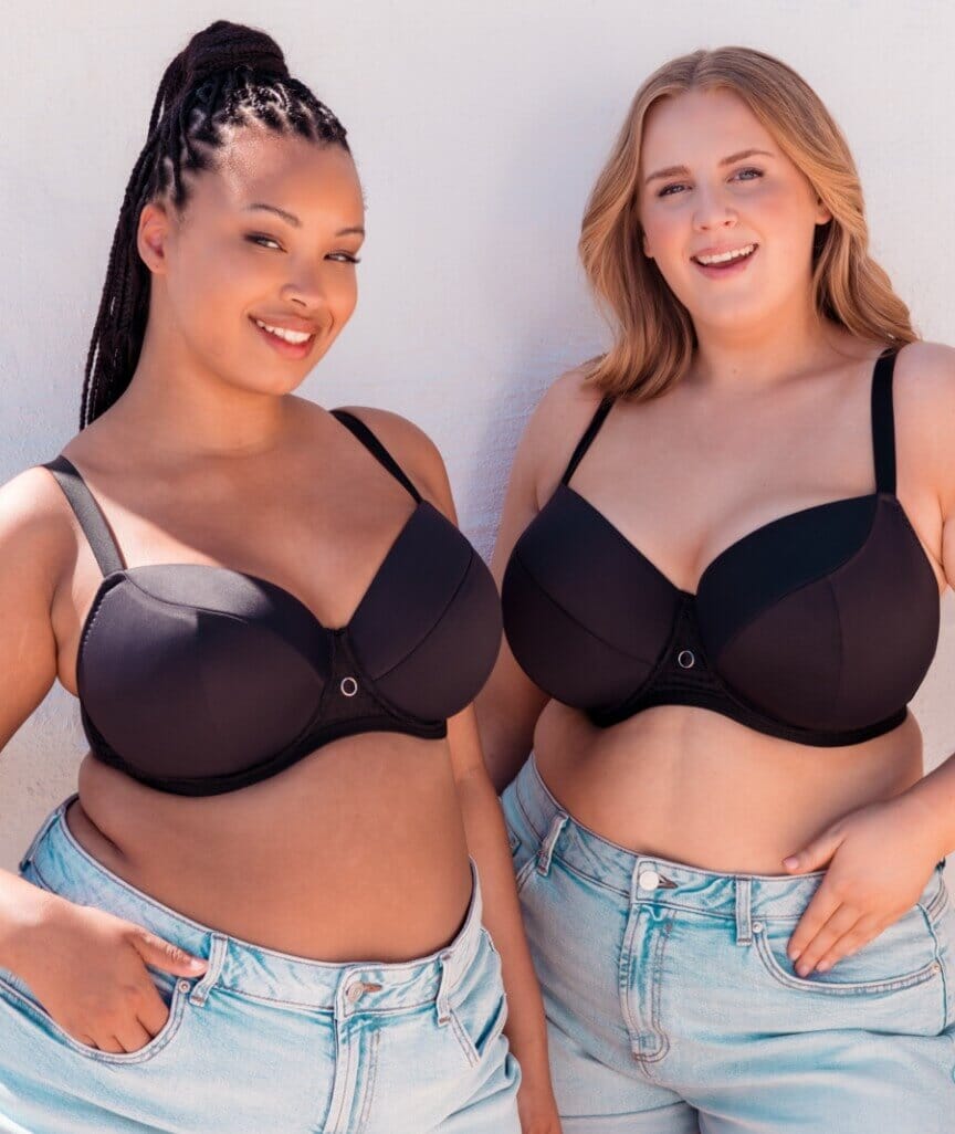 Curvy Kate Daze Padded T-Shirt Balcony Bra - Black Bras 