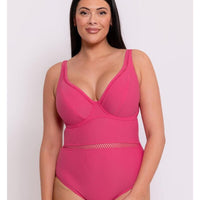 Curvy Kate First Class Plunge Swimsuit - Pink
