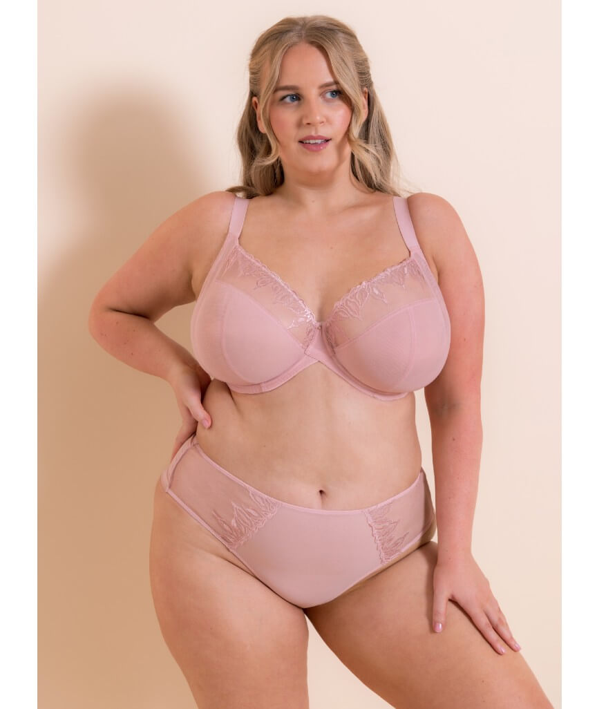 Curvy Kate Flare Full Plunge Side Support Multiway Bra - Rose Sparkle