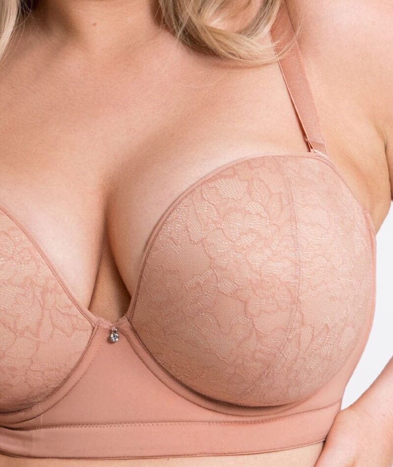 Curvy Kate Hey Girls Superplunge Strapless Bra - Latte Bras 