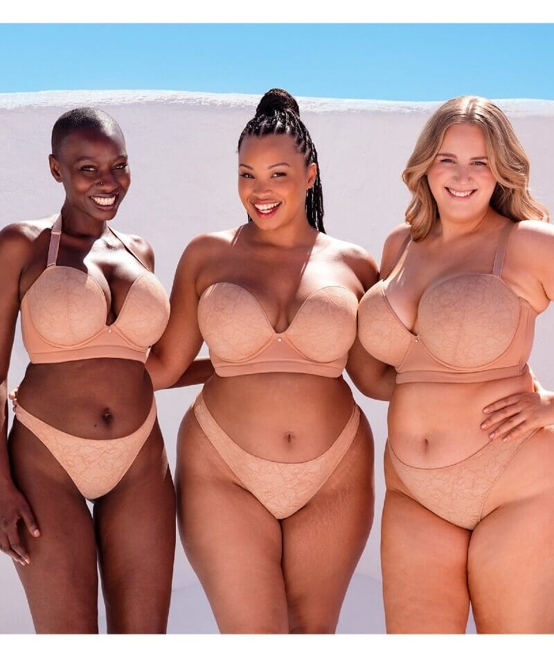 Curvy Kate Hey Girls Superplunge Strapless Bra - Latte Bras 