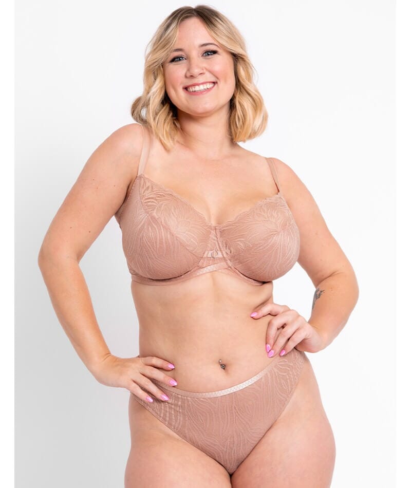 Curvy Kate Lace Daze Balcony Bra - Latte Bras 