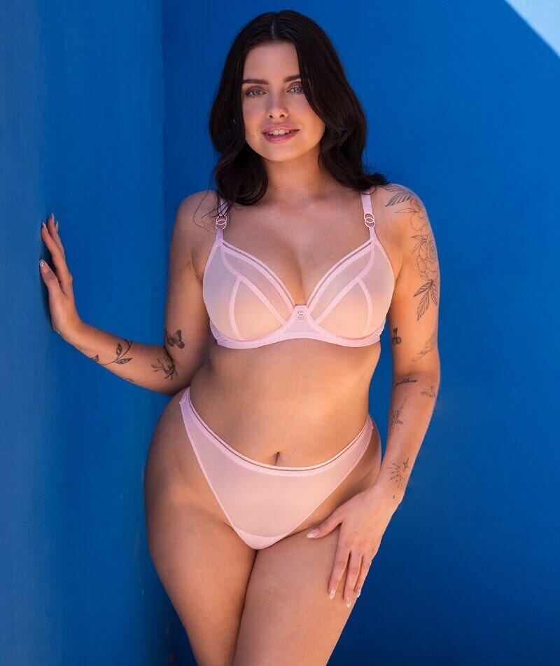Curvy Kate Lifestyle Plunge Bra - Blush Pink Bras 