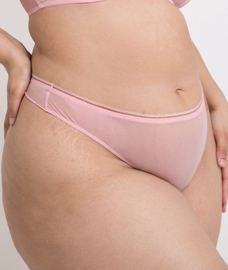 Curvy Kate Lifestyle Thong - Blush Pink Knickers 