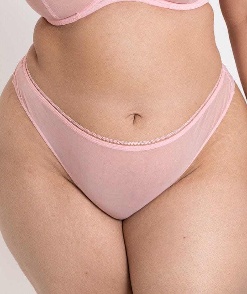 Curvy Kate Lifestyle Thong - Blush Pink Knickers 
