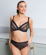 Curvy Kate Lightstyle Brazilian Brief - Black Knickers 