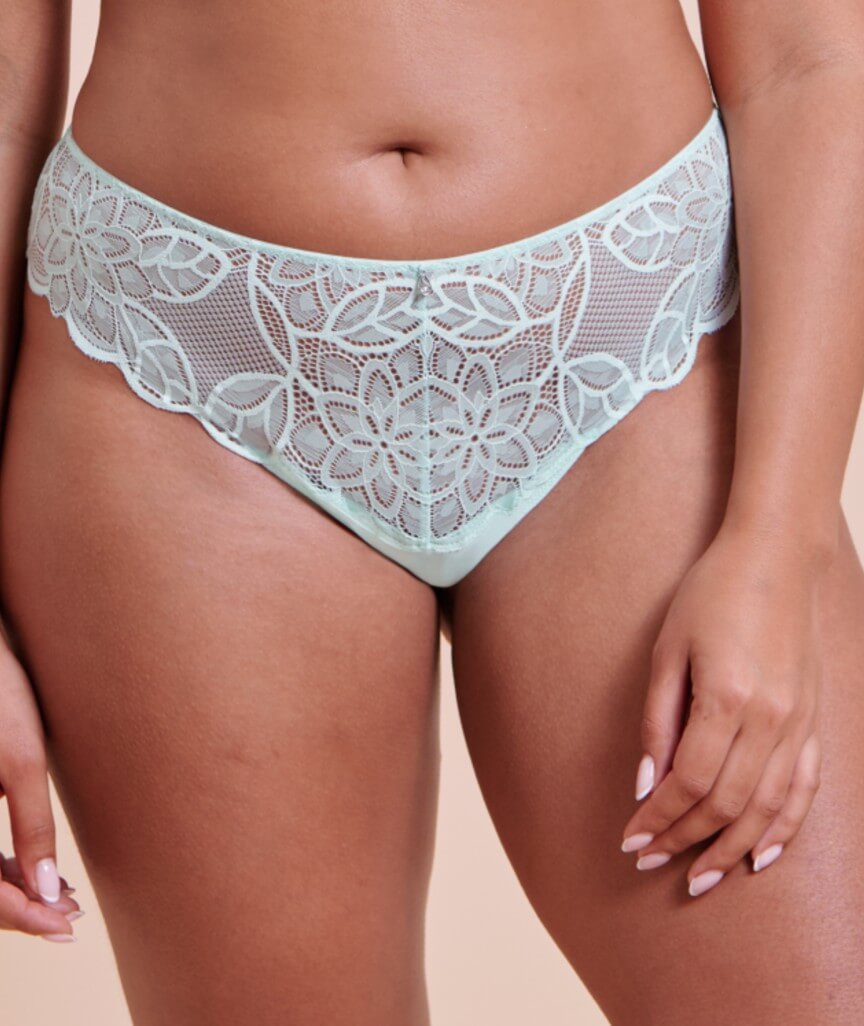 Curvy Kate Lovelace Brazilian Brief - Pale Mint