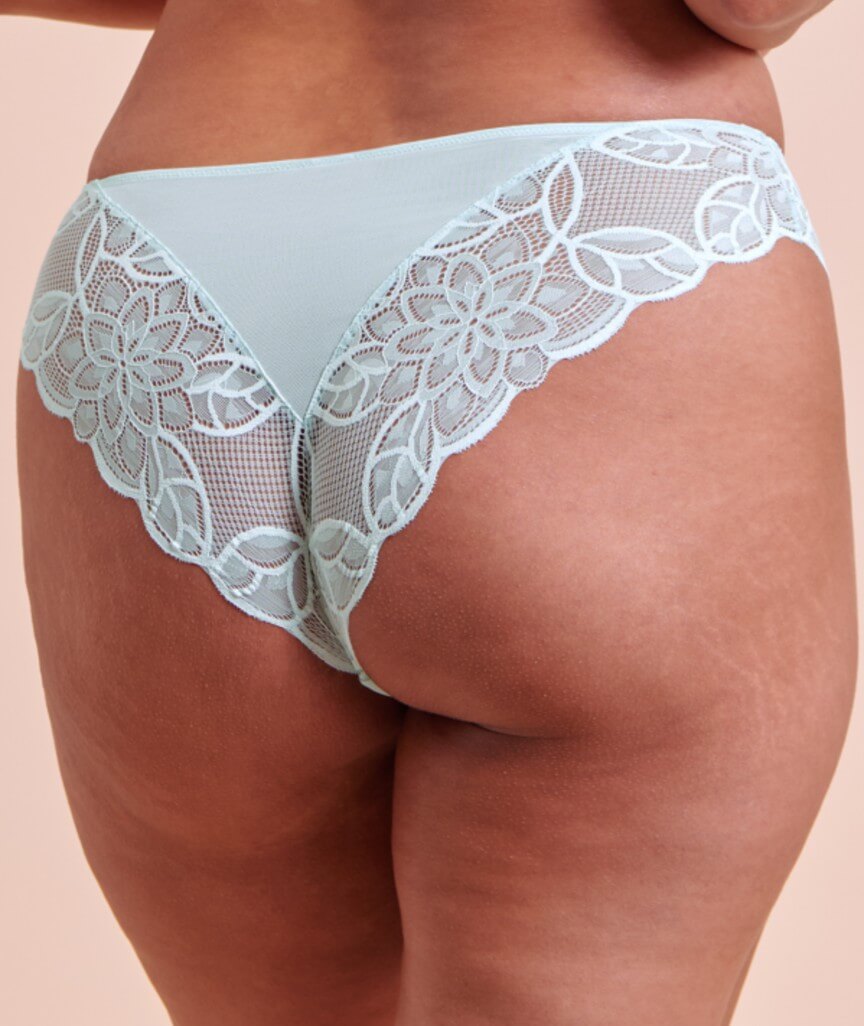 Curvy Kate Lovelace Brazilian Brief - Pale Mint