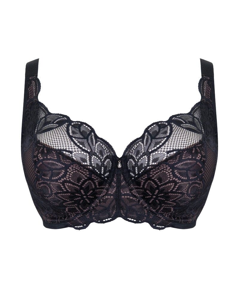 Curvy Kate Lovelace Full Cup Side Support Bra - Black/Taupe Bras 