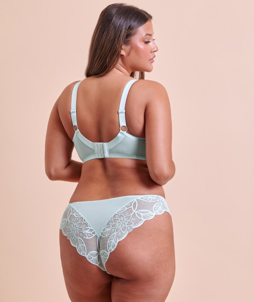 Curvy Kate Lovelace Brazilian Brief - Pale Mint