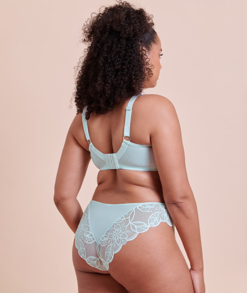 Curvy Kate Lovelace Brazilian Brief - Pale Mint