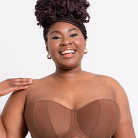 Curvy Kate Luxe Strapless Bra - Caramel