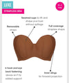 Curvy Kate Luxe Strapless Bra - Caramel Bras