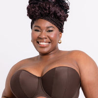 Curvy Kate Luxe Strapless Bra - Cocoa