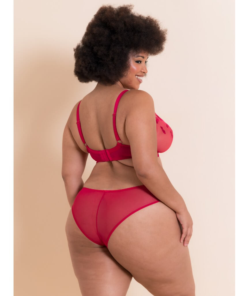 Curvy Kate Pucker Up  Brazilian Brief - Lipstick Red