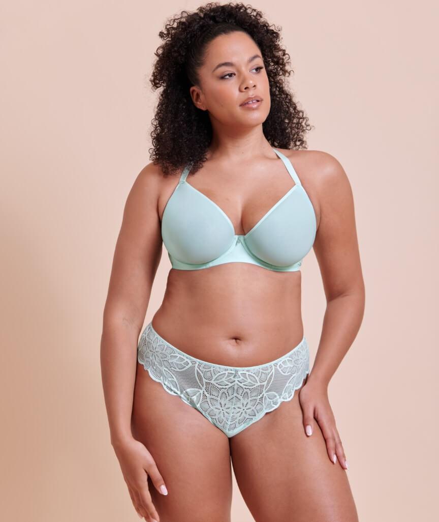 Curvy Kate Smoothie Spacer Moulded T-Shirt Plunge Bra - Pale Mint