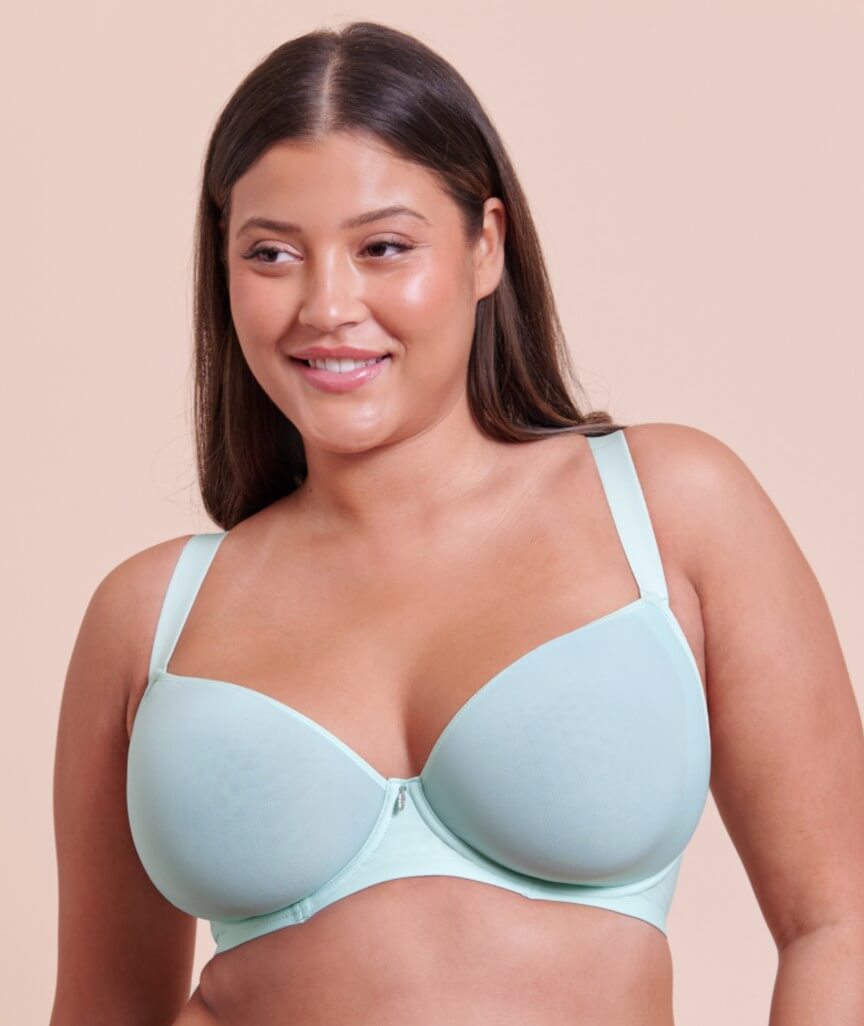Curvy Kate Smoothie Spacer Moulded T-Shirt Plunge Bra - Pale Mint